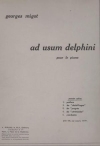 王太子・Vol.1（ジョルジュ・ミゴー）（ピアノ）【Ad Usum Delphini  Vol. 1】
