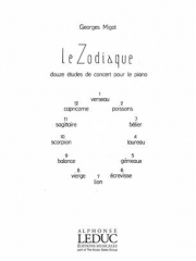 金牛宮（おうし座）「黄道十二宮」（ジョルジュ・ミゴー）（ピアノ）【Le Zodiaque No. 4: Le Taureau】