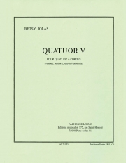 四重奏曲・5（ベッツィ・ジョラス）（弦楽四重奏）【Quatuor V】