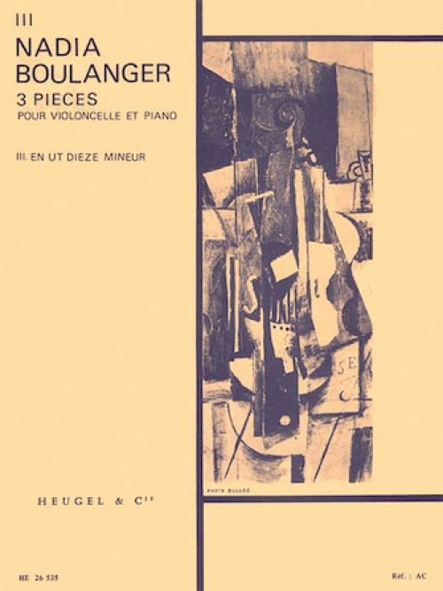 3つの小品 No 3 嬰ハ短調 ナディア ブーランジェ チェロ ピアノ Trois Pieces No 3 In C Sharp Minor 吹奏楽の楽譜販売はミュージックエイト