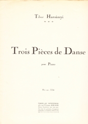 3つの舞曲小品（ティボール・ハルシャーニ）（ピアノ）【3 Pieces De Danses】