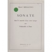 ソナタ（マルセル・ミアロヴィチ） (チェロ+ピアノ）【Sonate dans le Caractère d'une Scène lyrique】