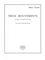 3つの楽章 (マリウス・コンスタン)（トランペット+ピアノ）【3 Mouvements】