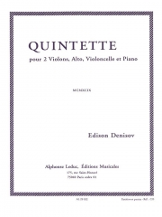 弦楽五重奏曲（エディソン・デニソフ）（弦楽四重奏+ピアノ）【Quintette】