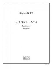 ソナタ・第4番（ステファン・ブレ）（ピアノ）【Sonate N04 Renaissance】