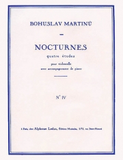 4つのノクターン・H189, No.4（ボフスラフ・マルティヌー） (チェロ+ピアノ）【4 Nocturnes H189, No.4】