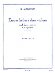 やさしいデュオ・Vol.1（ボフスラフ・マルティヌー）  (ヴァイオリンニ重奏)【Etudes Faciles A Deux Violins Vol.1】