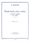 やさしいデュオ・Vol.1（ボフスラフ・マルティヌー）  (ヴァイオリンニ重奏)【Etudes Faciles A Deux Violins Vol.1】