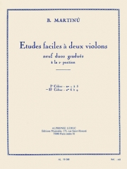 やさしいデュオ・Vol.2（ボフスラフ・マルティヌー）  (ヴァイオリンニ重奏)【Etudes Faciles A Deux Violins Vol.2】