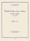 やさしいデュオ・Vol.2（ボフスラフ・マルティヌー）  (ヴァイオリンニ重奏)【Etudes Faciles A Deux Violins Vol.2】