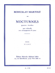 ノクターン（ボフスラフ・マルティヌー） (チェロ+ピアノ）【Nocturnes】