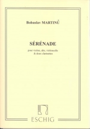 セレナーデ（ボフスラフ・マルティヌー）（パート譜のみ） (ミックス五重奏）【Serenade】