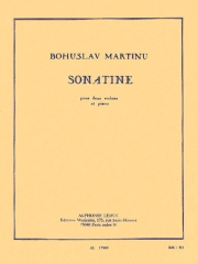 ソナチネ（ボフスラフ・マルティヌー）  (ヴァイオリンニ重奏+ピアノ)【Sonatine】