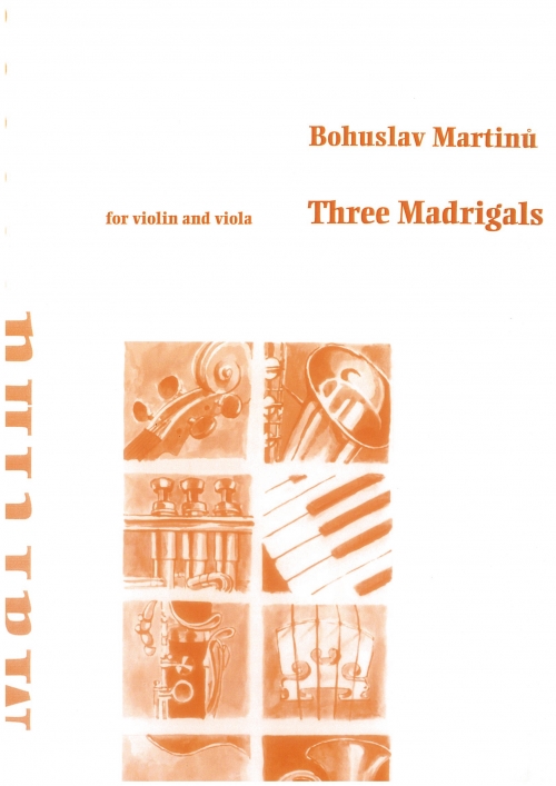 3つのマドリガル（ボフスラフ・マルティヌー）（弦楽二重奏）Three Madrigals - 吹奏楽の楽譜販売はミュージックエイト