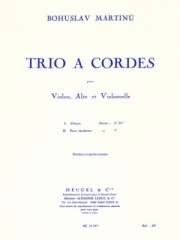 弦楽三重奏曲（ボフスラフ・マルティヌー）（弦楽三重奏）【Trio À Cordes】