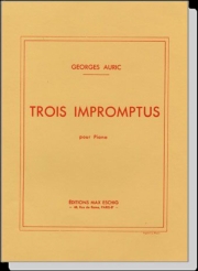 3つの即興曲 (ジョルジュ・オーリック)（ピアノ）【3 Impromptus】