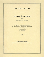 5つのエチュード・Op.20（ラースロー・ライタ）（スコアのみ）（弦楽四重奏）【5 Etudes Op.20】