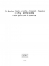 5つのエチュード・Op.20（ラースロー・ライタ）（パート譜のみ）（弦楽四重奏）【5 Etudes Op.20】