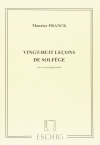 28のソルフェージュ (セザール・フランク)（ピアノ）【28 Lecons Solfege Avec Piano】