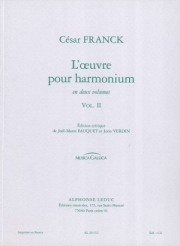 ハーモニウムのための作品集・第2巻 (セザール・フランク)（オルガン）【L'Oeuvre pour Harmonium Vol.2】