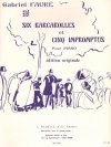 6つのバルカロールと5つの即興曲 (ガブリエル・フォーレ)（ピアノ）【6 Barcarolles Et 5 Impromptus】