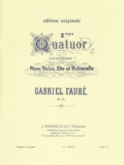 四重奏曲・No.2・Op.45・ト短調（ガブリエル・フォーレ）（弦楽三重奏+ピアノ）【Quatuor No.2, Op.45 in G minor】