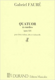 弦楽四重奏曲・ホ短調・Op.121（ガブリエル・フォーレ）（弦楽四重奏）【String Quartet in E Minor, Op. 121】