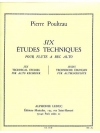 6つの技術練習曲（Pierre Poulteau）（アルトリコーダー）【6 Etudes Techniques】