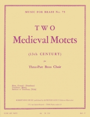 2つの中世のモテット (金管三重奏)【Two Medieval Motets】