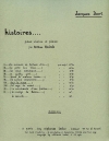 机の下で  (ジャック・イベール)（ヴァイオリン+ピアノ）【Bajo La Mesa No.7 from 'Histoires'】
