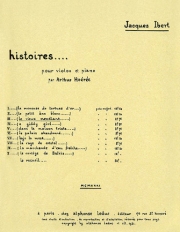 年老いた乞食  (ジャック・イベール)（ヴァイオリン+ピアノ）【Le Vieux Mendiant No.3 from 'Histoires'】