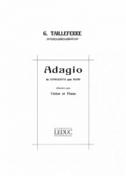 アダージョ  (ジェルメーヌ・タイユフェール)（ヴァイオリン+ピアノ）【Adagio from the Piano Concerto】