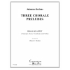 3つのコラール前奏曲 (ヨハネス・ブラームス) (金管四重奏)【Three Chorale Preludes】