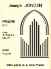 祈り (ジョセフ・ジョンゲン)（オルガン）【Prière (No. 3 From 4 Pièces, Op. 37)】