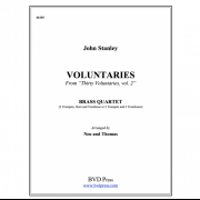 9つのヴォランタリー (ジョン・スタンリー) (金管四重奏)【9 Voluntaries】