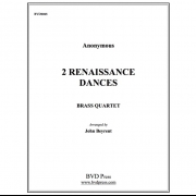 2つのルネッサンス・ダンス (金管四重奏)【2 Renaissance Dances】
