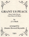 恵み深くわれらに平安を与えたまえ（バッハ）（スコアのみ）【Grant Us Peace】