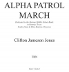 アルファ・パトロール・マーチ（クリフトン・ジョーンズ）（スコアのみ）【Alpha Patrol March】