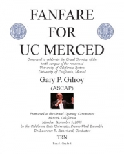 Fanfare For U.C. Merced（ゲイリー・ギルロイ）（スコアのみ）