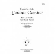 カンタテ・ドミノ (ハンス・レーオ・ハスラー) (金管四重奏)【Cantate Domino】