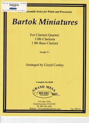 バルトーク・ミニチュア（ベラ・バルトーク）(クラリネット四重奏)【Bartok Miniatures】