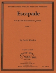 エスカペード（デヴィッド・ワイリック）（サックス四重奏）【Escapade】
