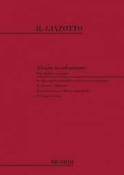 アルビノーニの主題によるアダージョ・ト短調（レモ・ジャゾット） (オーボエ+ピアノ）【Adagio In G Minor On A Theme Of Albinoni】