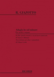 アルビノーニの主題によるアダージョ・ト短調（レモ・ジャゾット） (オーボエ+ピアノ）【Adagio In G Minor On A Theme Of Albinoni】