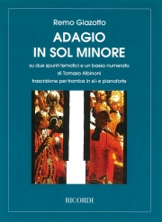 アダージョ・ト短調（トマゾ・アルビノーニ）（トランペット+ピアノ）【Adagio In G Minor】