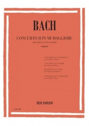 協奏曲・No.2・BWV1042・ホ長調（バッハ）（ヴァイオリン+ピアノ）【Concerto No.2, BWV1042 in E major】