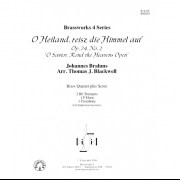 おお 救い主よ、天を引き開け (ブラームス) (金管四重奏)【O Heiland, reisz die Himmel auf, Op. 74, No. 2】