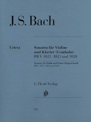 3つのソナタ（バッハ） (ヴァイオリン+ピアノ）【Three Sonatas for Violin and Piano (Harpsichord) BWV 1020,】
