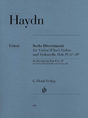 ６つのディヴェルティメント（フランツ・ヨーゼフ・ハイドン）（弦楽三重奏）【6 Divertimenti Hob.Iv:6-11】