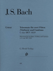 トリオ・ソナタ・ト長調・BWV 1039（バッハ）(フルートニ重奏+ピアノ)【Trio Sonata In G Major, BWV 1039】